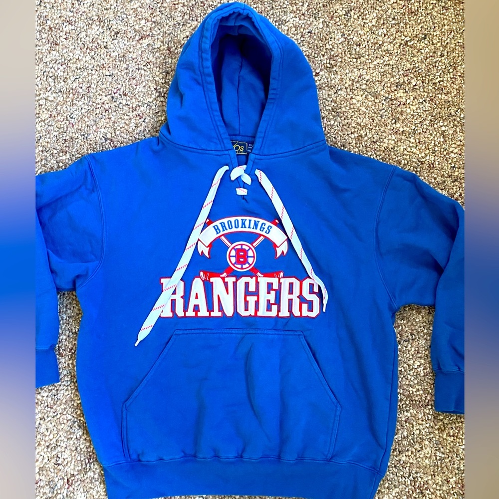 NOS Brookings Rangers Hockey Laces Sweatshirt  Men's VOS Sports  Size Small